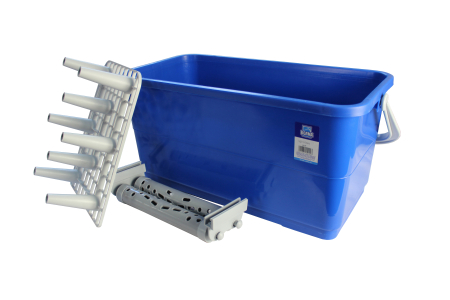 Ведро плиточника ВОЛМА, роликами и сеткой для отжима, 22 литра